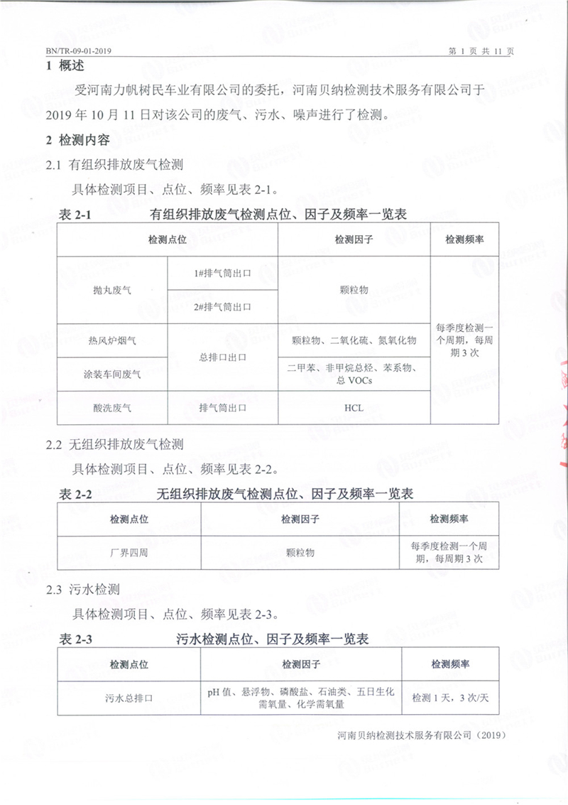 第三季例行檢驗報告